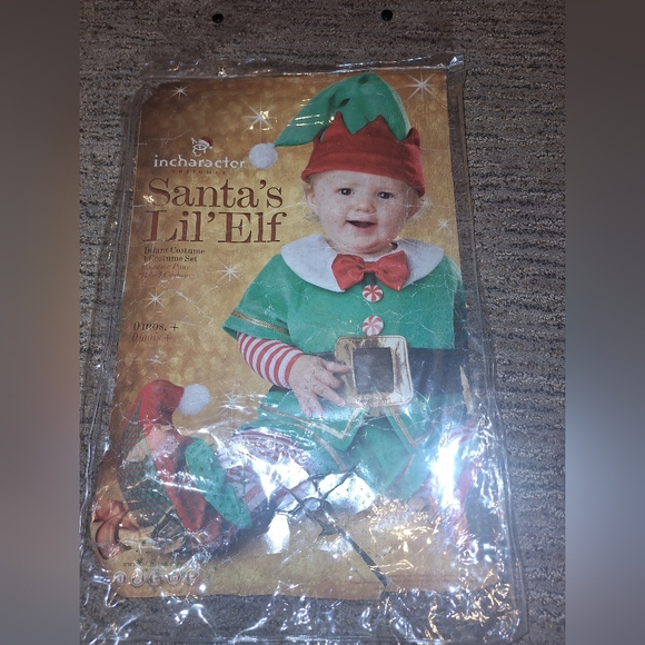 Baby Elf Christmas Costume - Picture 2 of 7